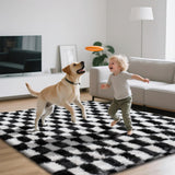 Shag Area Rugs for Bedroom Living Room,4X6 Ultra Soft Fluffy Area Rugs for Dorm, Indoor Carpet Nursery Rugs for Kids Girls Room Home Decor,Pink - Homesidy.com