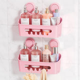 LEVERLOC Shower Caddy Suction Cup, Shower Organizer Removable Bathroom Shelf, Storage Suction Powerful Max Hold 22lbs Bathroom Caddy Waterproof Holder, White - Homesidy.com