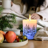 Electricwise Christmas Scented Candle Gift Set for Women, LED Xmas Candles Can Change Into 7 Colors, Winter Candle with 7.6oz Soy Wax Fir Holiday Candles for Christmas Women Gift(Snowman) - Homesidy.com