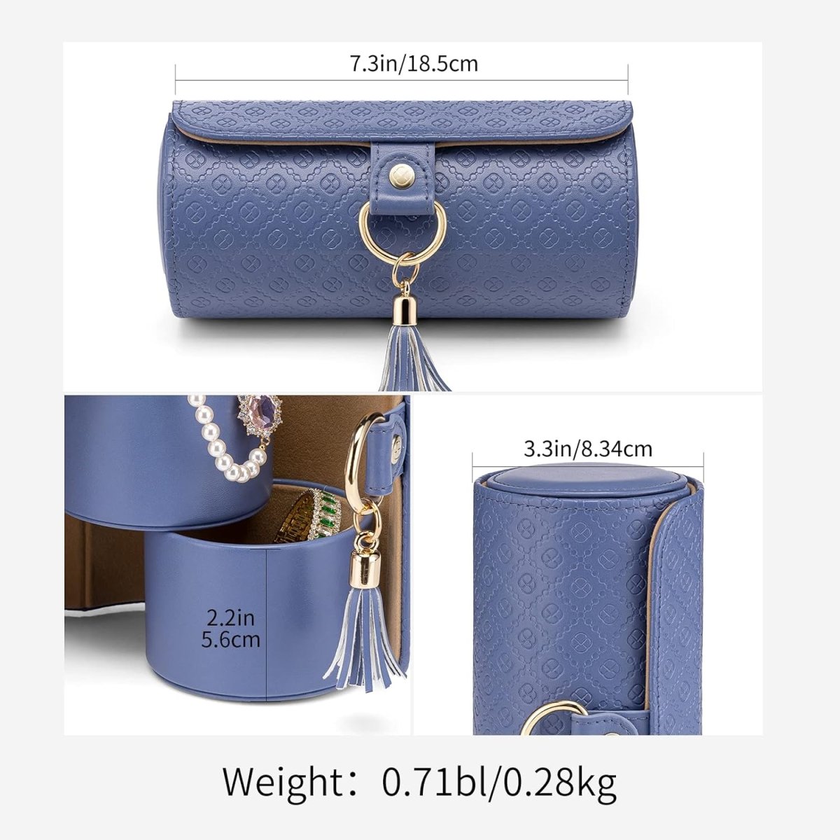 Vlando Travel Jewelry Case for Women, Travel Essential, Travel Must Haves Jewelry Travel Organizer for Girls, Christmas Gifts for Travelers Couples Mom Friends - Black - Homesidy.com