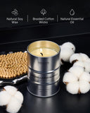 M&amp;SENSE Scented Candle, Tobacco Vanilla Medium Jar Candle Gifts for Men, 70 Hours Slow Burning Natural Soy Candles 11.3oz, Stress Relief Aromatherapy Candles Home Decor, Valentines Day Gifts for Him - Homesidy.com