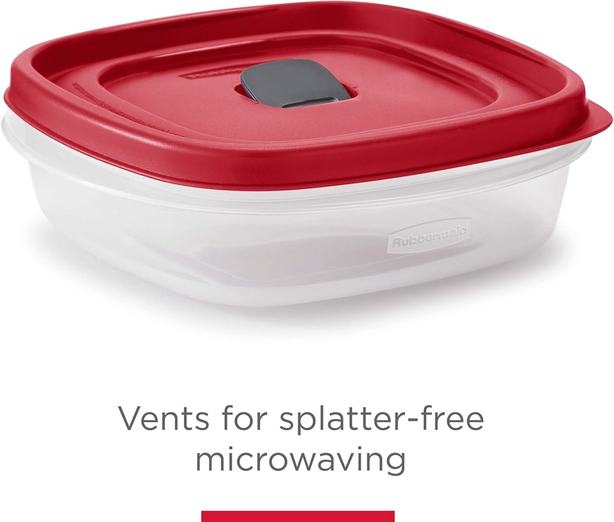 Rubbermaid 16 - Piece BPA - Free Plastic Food Storage Set, Red Vented Lids - Microwave, Dishwasher Safe: Perfect for Meal Prep, Leftovers, and Kitchen Organization - Homesidy.com