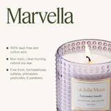 LA JOLIE MUSE Christmas Candle | Ruby Berry Bliss | Mandarin Cranberry &amp; Plum | 10 oz Festive Candle | 55 Hours Clean Burn | Gift for Women &amp; Family - Homesidy.com
