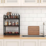 HNRLOY Bathroom Counter Organizer,Bathroom Countertop Organizer,Counter Shelf,Countertop Storage,Organization and Storage,Makeup Shelf,Sink Caddy(Brown 3 Tier) - Homesidy.com