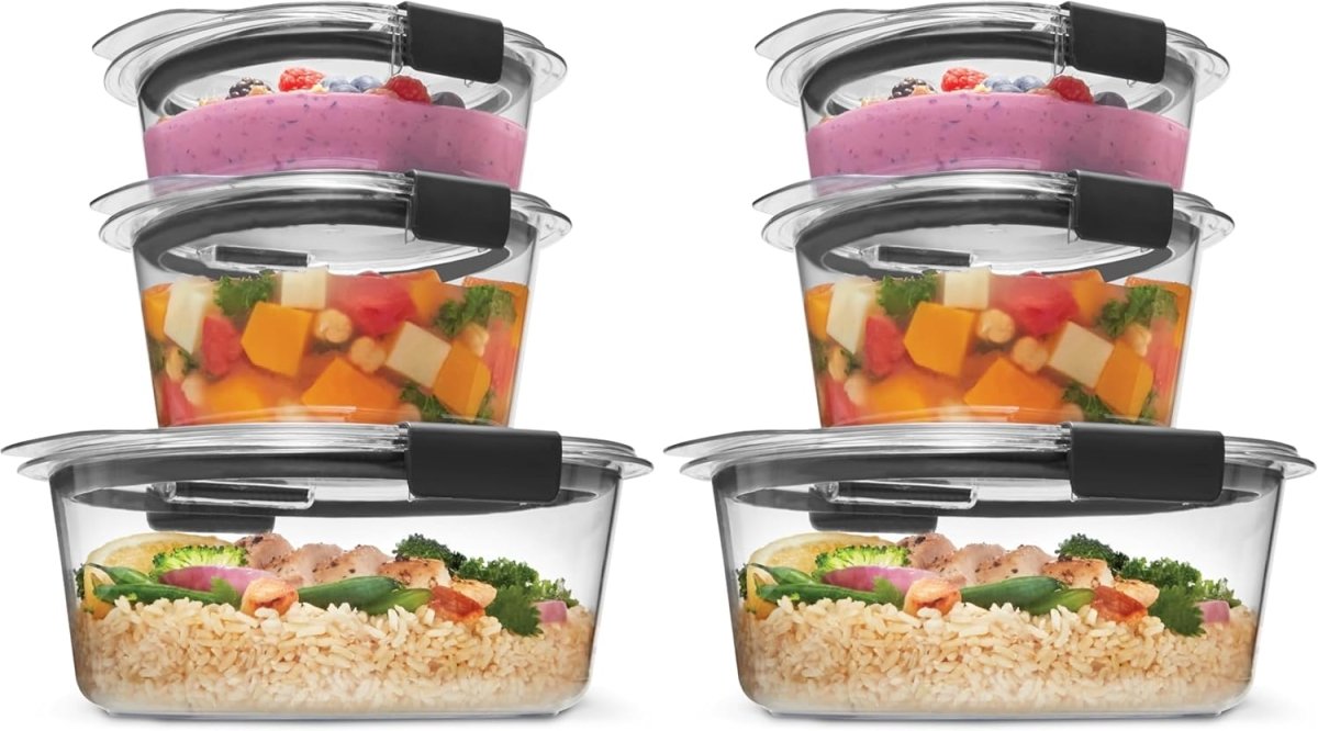 Rubbermaid Brilliance BPA - Free Airtight Food Storage Containers, 24 - Piece Set, Easy for Meal Prep, Lunch &amp; Leftovers - Homesidy.com