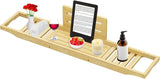 Bathtub Tray Caddy - Bath Tray - Bath Tub Tray Caddy - Bamboo Bath Table Tray for Tub - Expandable Size, Fits Most Tubs - Homesidy.com