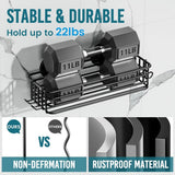TAILI Shower Caddy Suction Cup 2 Pack with Hooks &amp; Soap holder, Heavy Duty Shower Organizer for Bathroom, No Drilling Bathroom Organizer with Large Capacity, Black Metal Storage Basket - Homesidy.com