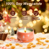 Christmas Candle Set, 6 Pack Candles for Home Scented, Aromatherapy Jar Candle Gifts for Women, Natural Soy Wax Long Lasting Glass Candle Set, Scented Candles for Christmas, Birthday, Thanksgiving Day - Homesidy.com
