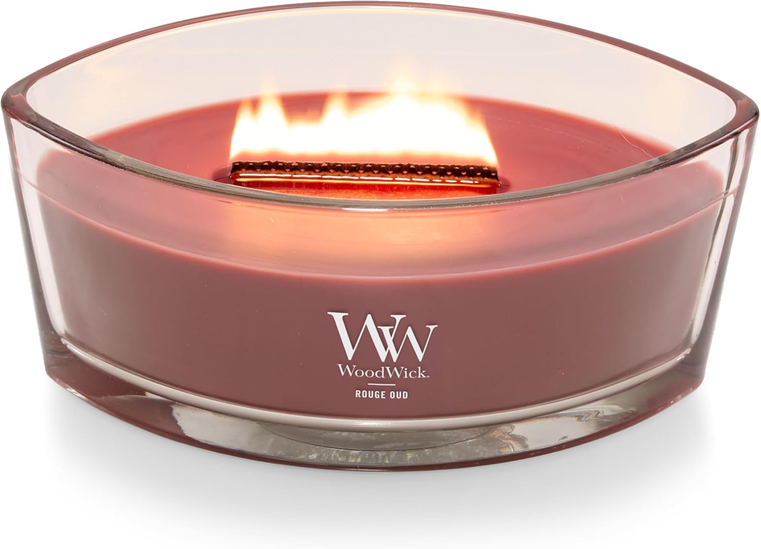 WoodWick Marine Amber Holiday Candle Gifts for Women and Men, 9.7 oz Precious Metals Collection with Crackling Wick - Homesidy.com