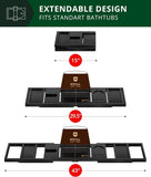 ROYAL CRAFT WOOD Bathtub Tray Caddy for Tub, Bamboo Bath Shelf, Premium Foldable Wood Bath Table, Expandable Bathtub &amp; Bathroom Accessories, New Home Gifts for Mom, Housewarming, Anniversary, Wedding - Homesidy.com