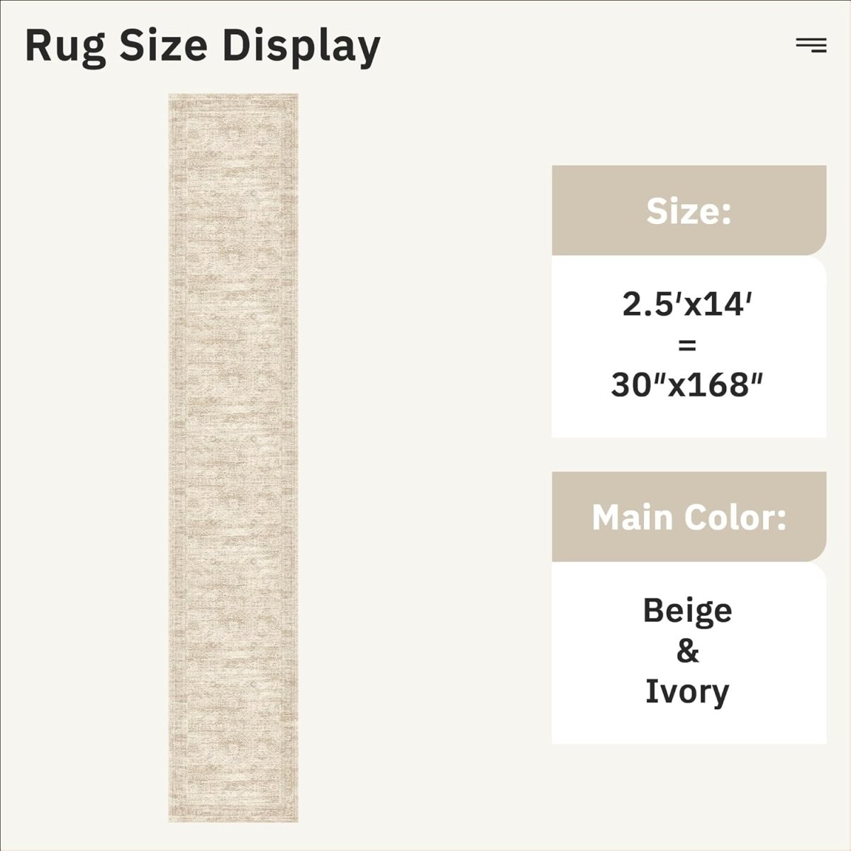 Soalmost Washable Area Rug 8x10, Large Soft Rugs for Living Room Vintage Beige Carpet 8x10 Area Rugs for Bedroom Dining Room Non - Slip Stain Resistant Under Table Rug - Homesidy.com