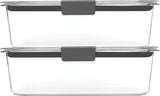 Rubbermaid Brilliance BPA - Free Airtight Food Storage Containers, 24 - Piece Set, Easy for Meal Prep, Lunch &amp; Leftovers - Homesidy.com