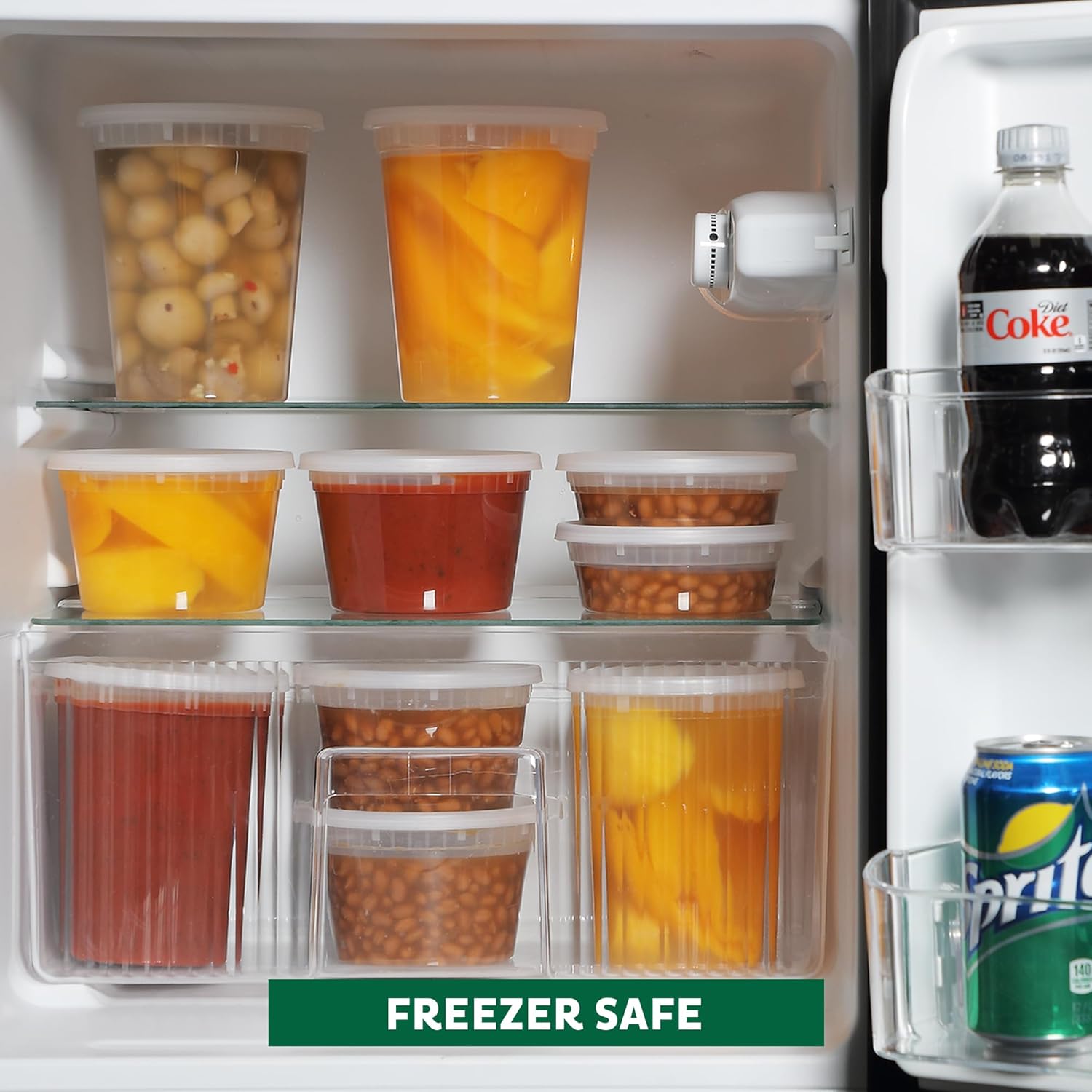 Freshware Food Storage Containers [36 Set] 16 oz Plastic Deli Containers with Lids, Slime, Soup, Meal Prep Containers | BPA Free | Stackable | Leakproof | Microwave/Dishwasher/Freezer Safe - Homesidy.com