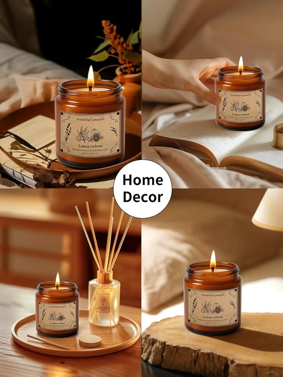 Candles for Home Scented, 16oz Large Soy Wax Lavender Scented Candle, 100 Hour Burn Time, Aromatherapy Candle, Ideal for Christmas, Anniversary, Birthday Gift - Homesidy.com