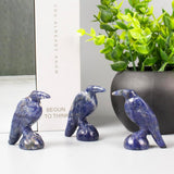 QLRSUXN Natural Black Obsidian Raven Figurines,2 Inch Healing Crystal Animal Statues,Lucky Guardian Pocket Crow Figurines as Women’s Gifts,Raven Statues for Office Home Decor and Ornament. - Homesidy.com