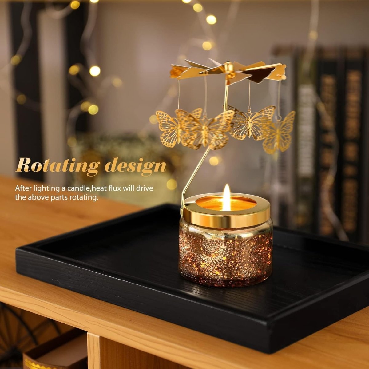 Christmas Gifts for Women, Unique Birthday Gifts for Women, Lavender Butterfly Rotating Scented Candles for Home Fragrance, Mom Birthday Gift from Daughter Son, Xmas Candle Gift for Sister Grandma - Homesidy.com