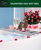 ROYAL CRAFT WOOD Bathtub Tray Caddy for Tub, Bamboo Bath Shelf, Premium Foldable Wood Bath Table, Expandable Bathtub &amp; Bathroom Accessories, New Home Gifts for Mom, Housewarming, Anniversary, Wedding - Homesidy.com