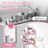 YASONIC Corner Adhesive Shower Caddy, with Soap Holder and 12 Hooks, Rustproof Stainless Steel Bathroom Organizer, No Drilling Wall Mounted Rack, Black, 3 - Pack - Homesidy.com