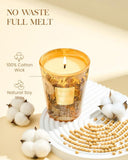 M&amp;SENSE Extra Large Candle Creamy Vanilla Scented, 3 - Wick 35oz 150H Long Lasting, Natural Soy Wax Aromatherapy Candle for Stress Relief, Home Fragrance Fall Winter Christmas Thanksgiving Gifts - Homesidy.com
