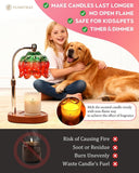 Modern Candle Warmer Lamp with Timer, Dimmable Candle Lamp Warmer, Men Women Christmas Birthday Gifts, Black Candle Warmer, Adjustable Candle Light Warmer, Cozy Living Room Bedroom Home Decor - Homesidy.com