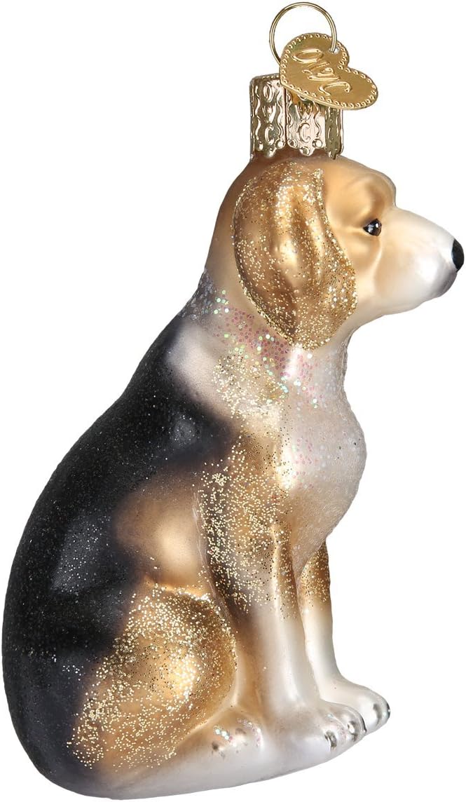 Old World Christmas Black Labrador Dog Collection Glass Blown Ornaments for Christmas Tree 3.75 x 1.5 - Homesidy.com