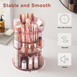 Rotating Makeup Organizer, DIY 8 Adjustable Layers Spinning Skincare Organizer, Cosmetic Display Case with Brush Holder Perfume Tray, Multi - Function Storage Carousel for Vanity Bathroom Countertop - Homesidy.com