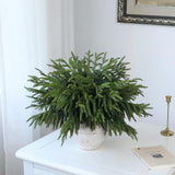 20 Pcs Christmas Norfolk Pine Branches - 18&34; Real Touch Artificial Norfolk Pine Branch Faux Plants Stem Fake Greenery Pine Picks for Vase DIY Crafts Garland Wreath Home Indoor Outdoor Decoration - Homesidy.com