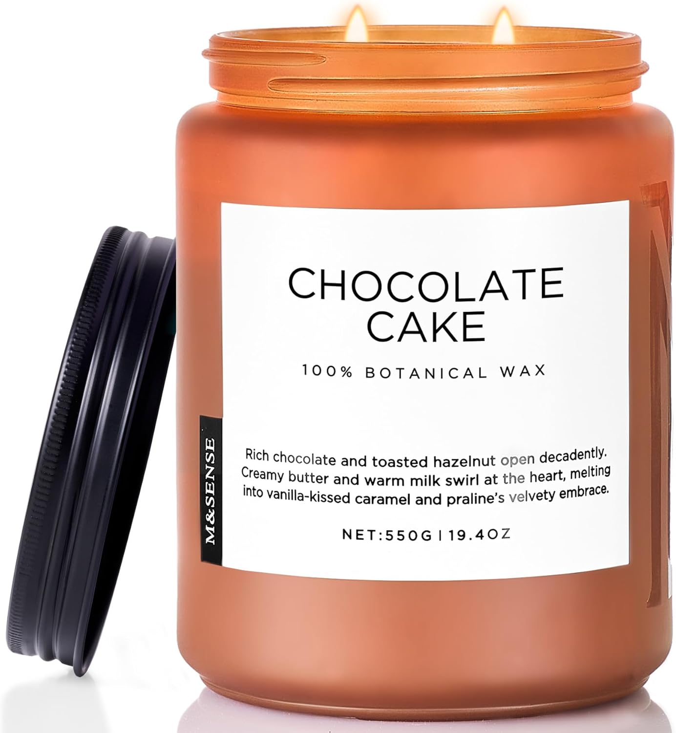 M&amp;SENSE Ode to Winter Soy Candles Strong Scented, 2 Wick Jar Candle 19.4oz 110 Hour Long Lasting, Lavender Sandalwood Organic Natural Aromatherapy Candle Gifts Bedroom Bathroom Home Decor - Homesidy.com
