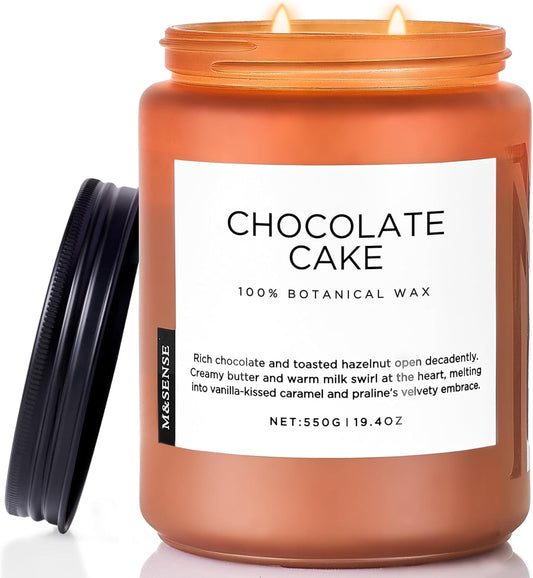 M&amp;SENSE Ode to Winter Soy Candles Strong Scented, 2 Wick Jar Candle 19.4oz 110 Hour Long Lasting, Lavender Sandalwood Organic Natural Aromatherapy Candle Gifts Bedroom Bathroom Home Decor - Homesidy.com