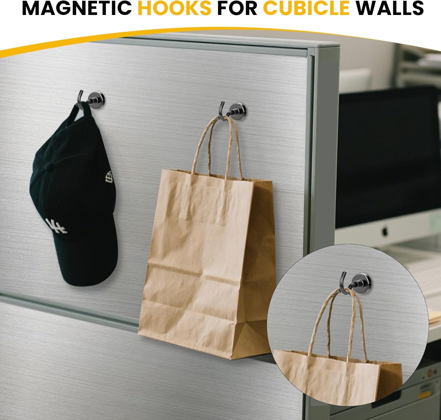 DIYMAG Magnetic Hooks, 30lbs Magnet Hook 2025 Cruise Cabin Ship Essentials Heavy Duty Strong Magnets Refrigerator Fridge Hanging for Classroom Beach Vacation Kitchen Grills Home 20 Pack (Silver) - Homesidy.com