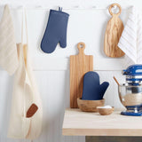 KITCHENAID Ribbed Soft Silicone Oven Mitt 2 - Pack Set, 7.5&34;x13&34;, Milkshake - Homesidy.com