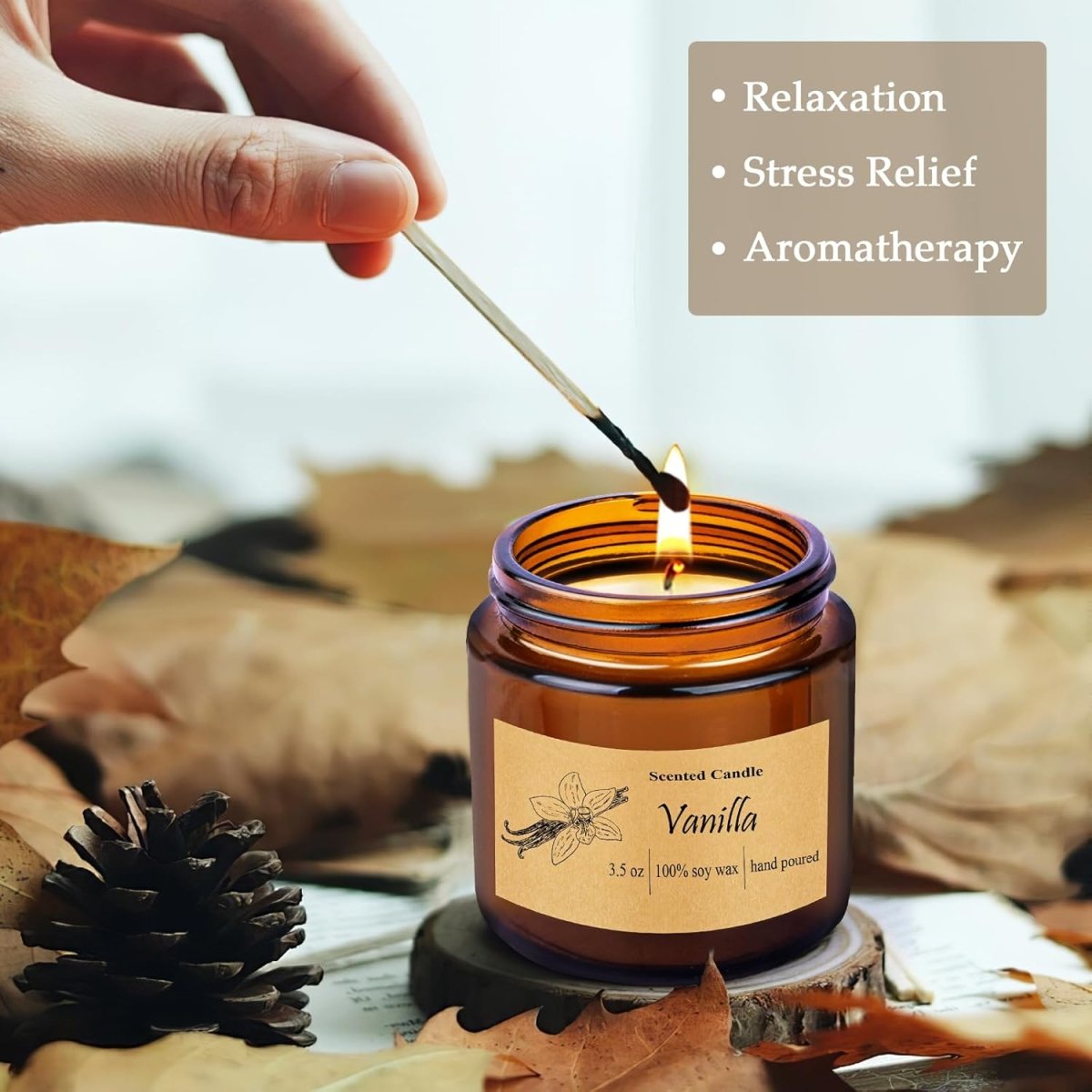 6 Pack Candles for Home Scented, Aromatherapy Jar Candles Gift Set for Women, Long Lasting Burn Soy Wax Candle, Scented Candle Gift Set for Birthday Easter Mothers Day - Homesidy.com