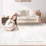 Area Rugs 6x9 Living Room: Washable Rug Modern Abstract Large Rug Soft Non Slip Neutral Rugs Stain Resistant Indoor Carpet for Bedroom Kitchen Dining Room Table Nursery Home Office Rugs(Beige,6x9) - Homesidy.com