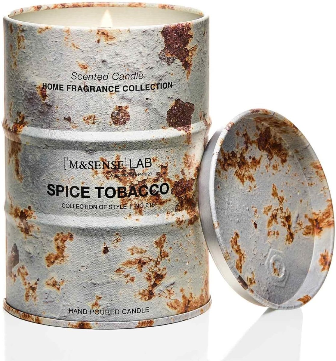 M&amp;SENSE Scented Candle, Tobacco Vanilla Medium Jar Candle Gifts for Men, 70 Hours Slow Burning Natural Soy Candles 11.3oz, Stress Relief Aromatherapy Candles Home Decor, Valentines Day Gifts for Him - Homesidy.com