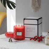 Frosted Cranberry Luxury Scented Candles - 19oz, 88hr Burn Time, Perfect Christmas Gifts for Women - Homesidy.com