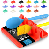 Zulay Kitchen Spoon Rest for Multiple Utensils High Heat - Resistant Silicone Drip Pad, BPA - Free Spoon Holder for Stove Top, Kitchen Gadget Holder for Ladles, Tongs, Cooking Spatula - Makes Great Gift - Homesidy.com
