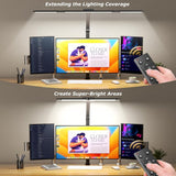 Airlonv LED Desk Lamp for Office Home, Eye - Caring Desk Light with Stepless Dimming Adjustable Flexible Gooseneck, 10W USB Adapter Desk Lamp with Clamp for Reading, Study, Workbench (Black) - Homesidy.com