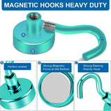 LOVIMAG Magnetic Hooks, 12 Pack 30lbs Magnet Hook 2025 Cruise Cabin Ship Essentials Heavy Duty Strong Magnets Refrigerator Fridge Hanging for Classroom Beach Vacation Kitchen Grills Home (Black) - Homesidy.com