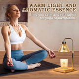 Modern Candle Warmer Lamp with Timer, Dimmable Candle Lamp Warmer, Men Women Christmas Birthday Gifts, Black Candle Warmer, Adjustable Candle Light Warmer, Cozy Living Room Bedroom Home Decor - Homesidy.com
