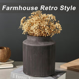 Rustic Vases for Home Decor. Ceramic Vase for Dining Table Decor. Terracotta Decorative Vase 6.1IN. ZSHLXM - Homesidy.com