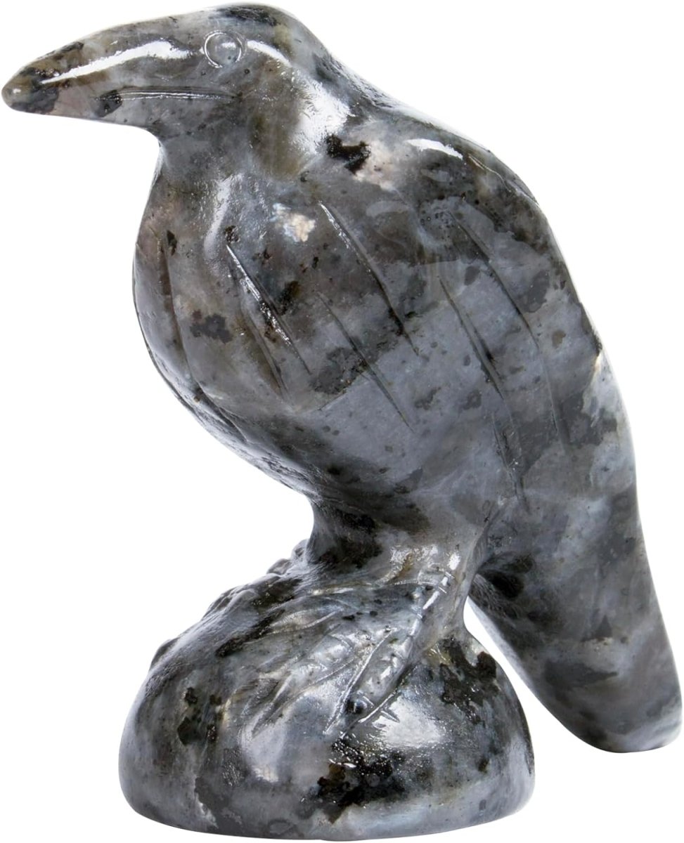 QLRSUXN Natural Black Obsidian Raven Figurines,2 Inch Healing Crystal Animal Statues,Lucky Guardian Pocket Crow Figurines as Women’s Gifts,Raven Statues for Office Home Decor and Ornament. - Homesidy.com