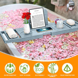 Bathtub Tray Caddy - Bath Tray - Bath Tub Tray Caddy - Bamboo Bath Table Tray for Tub - Expandable Size, Fits Most Tubs - Homesidy.com