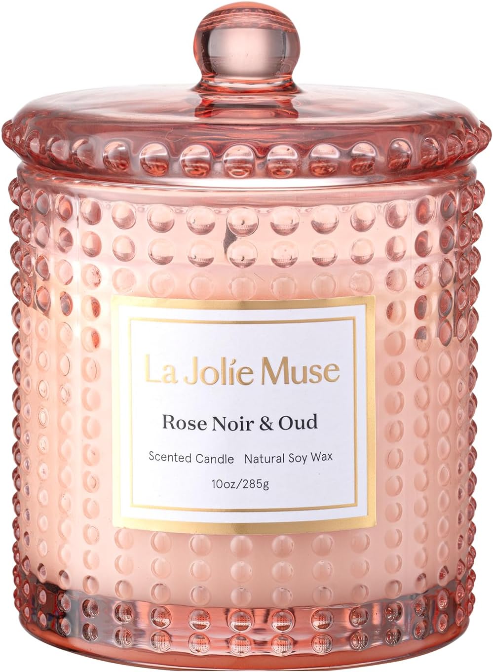 LA JOLIE MUSE Christmas Candle | Ruby Berry Bliss | Mandarin Cranberry &amp; Plum | 10 oz Festive Candle | 55 Hours Clean Burn | Gift for Women &amp; Family - Homesidy.com