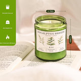 Eucalyptus &amp; Mint Candles for Home Scented, 20 Hours Burn Soy Candle Gift for Women Stress Relief, Meditation, Yoga, Relaxing, Natural Soy Wax for Men and Women, 4oz - Homesidy.com