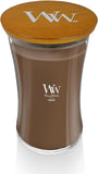 WoodWick Marine Amber Holiday Candle Gifts for Women and Men, 9.7 oz Precious Metals Collection with Crackling Wick - Homesidy.com