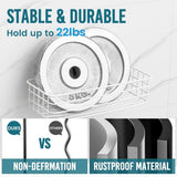 TAILI Shower Caddy Suction Cup 2 Pack with Hooks &amp; Soap holder, Heavy Duty Shower Organizer for Bathroom, No Drilling Bathroom Organizer with Large Capacity, Black Metal Storage Basket - Homesidy.com