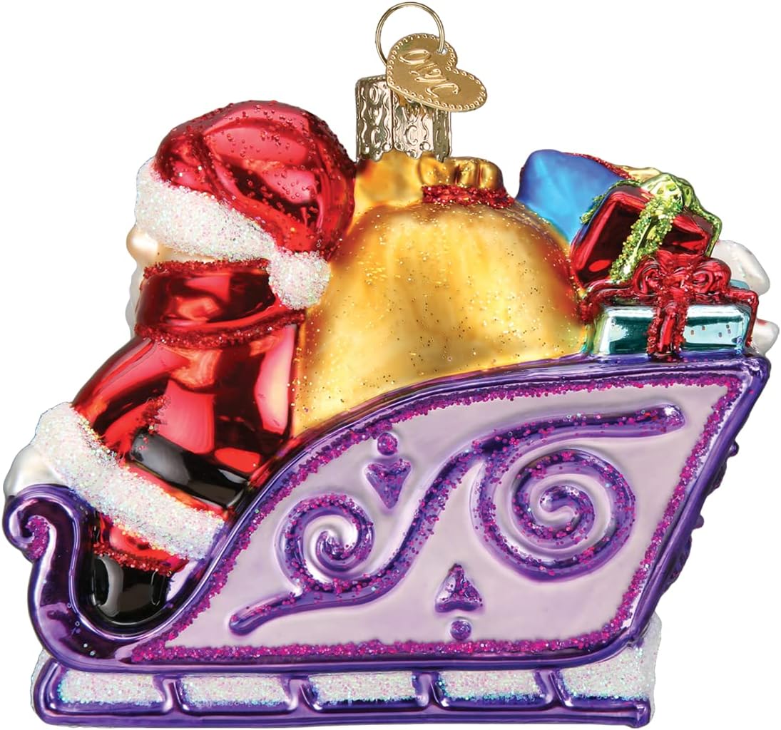 Old World Christmas Rudolph and Clarice Glass Blown Ornament for Christmas Tree, Handcrafted Holiday Decoration, Rudolph Collection - Homesidy.com