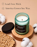 M&amp;SENSE Eucalyptus &amp; Mint Soy Candles for Home Scented, 11.6oz 70 Hour Burn Aromatherapy Candle Gift for Stress Relief, Meditation, Yoga, Relaxing SPA, Reusable Jar for Men and Women - Homesidy.com