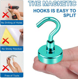 LOVIMAG Magnetic Hooks, 12 Pack 30lbs Magnet Hook 2025 Cruise Cabin Ship Essentials Heavy Duty Strong Magnets Refrigerator Fridge Hanging for Classroom Beach Vacation Kitchen Grills Home (Black) - Homesidy.com