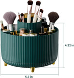 fanado 360° Rotate Makeup Brush Holder Organizer, Makeup Organizers Countertop, Makeup organization and Skincare Storage for Vanity, Desktop, Bathroom (White) - Homesidy.com